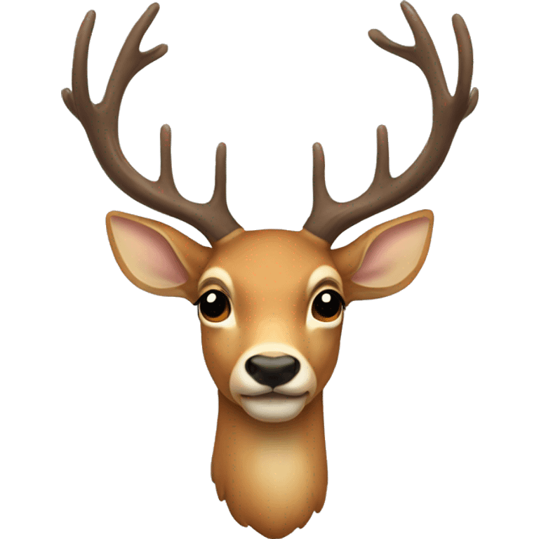 deer with a bow emoji