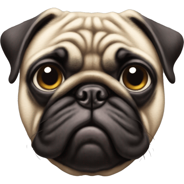 Ugly pug emoji