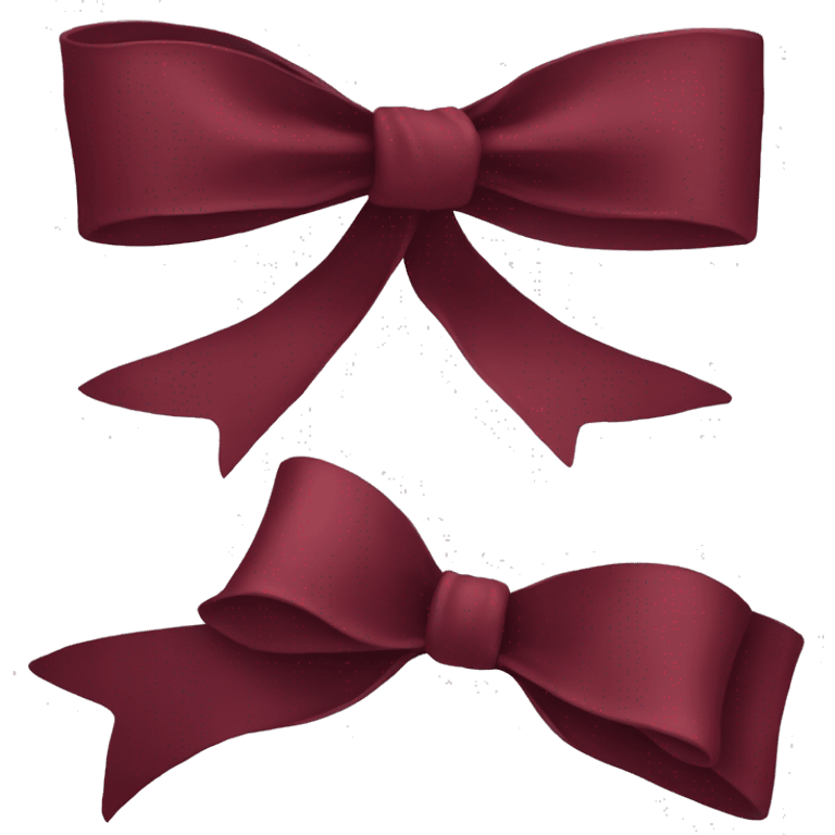 Wine red bow  emoji