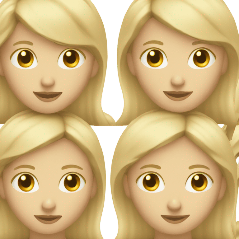 Blonde scrolling emoji