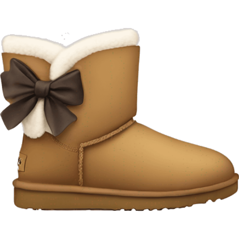 Ugg boots with bow emoji