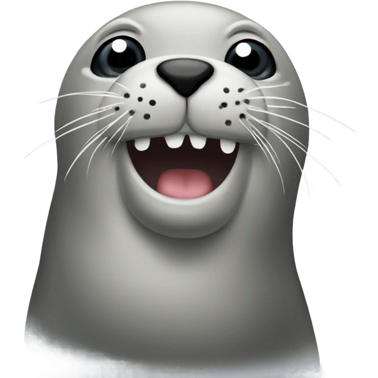 Seal saying really emoji