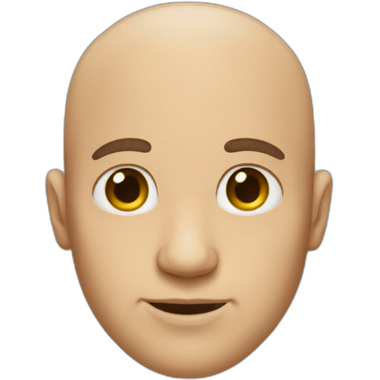 bald man with ponytail emoji