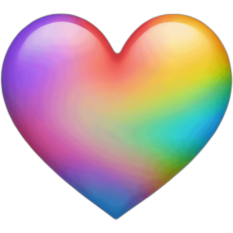 Rainbow colored heart emoji