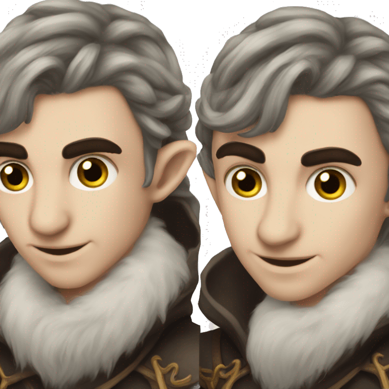 dark hair male elf fantasy emoji