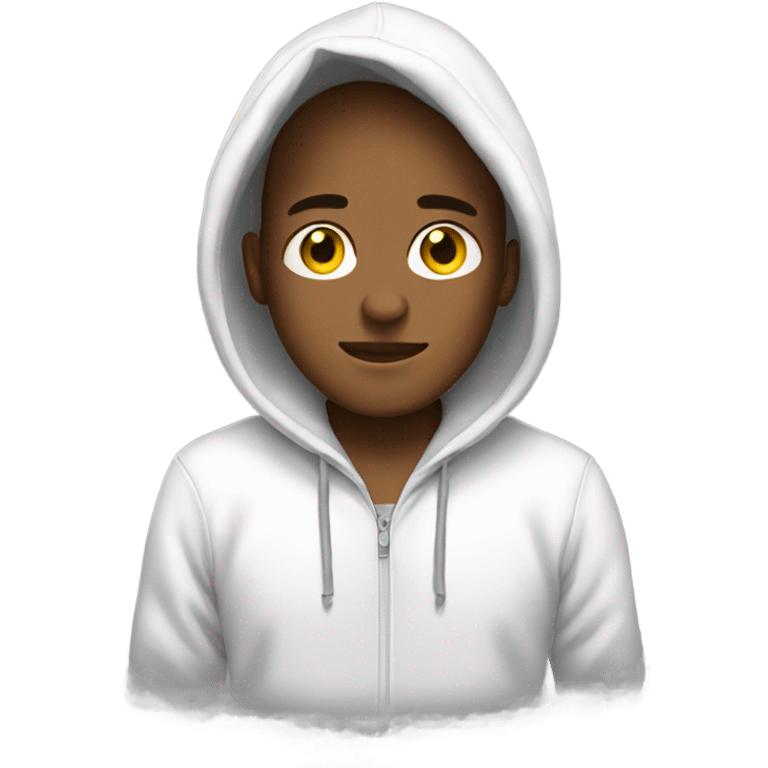 white hoodie emoji