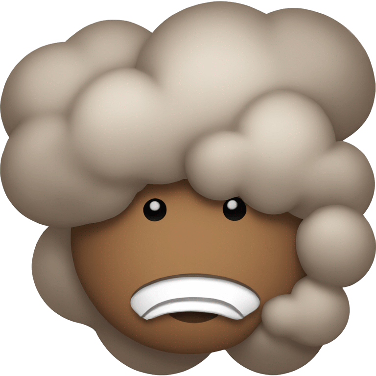 brown cloud emoji