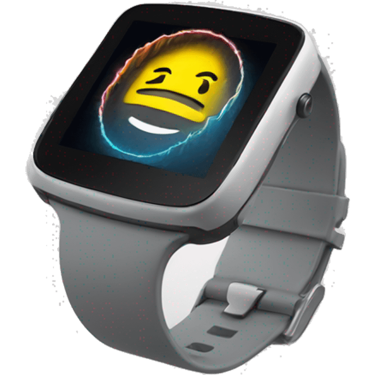 smartwatch emitting sound waves emoji