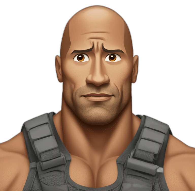 dwayne "the rock" johnson raising eyebrow emoji