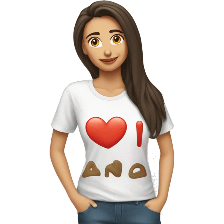 T-shirt with the inscription “I ❤️anna ” emoji