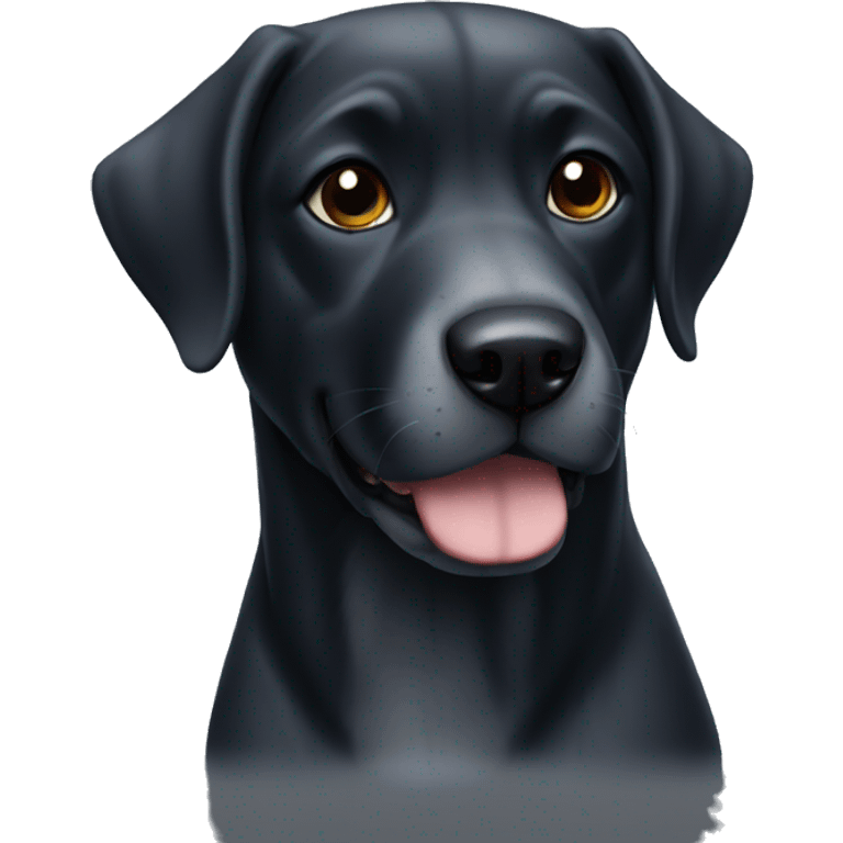 Perro de agua negro emoji