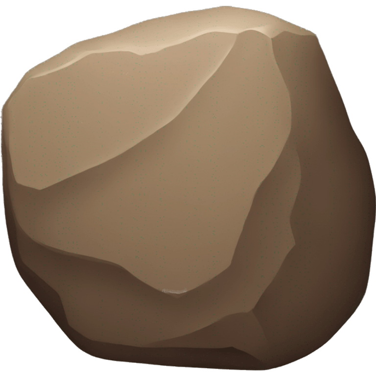 brown rock emoji