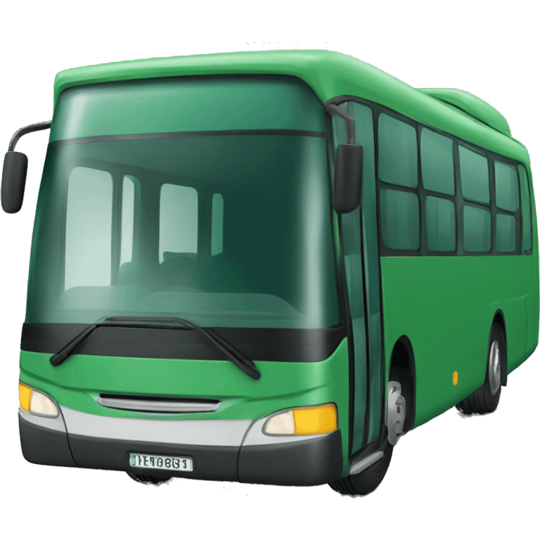 Autobús verde emoji