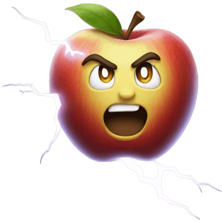 Apple holding lightning  emoji