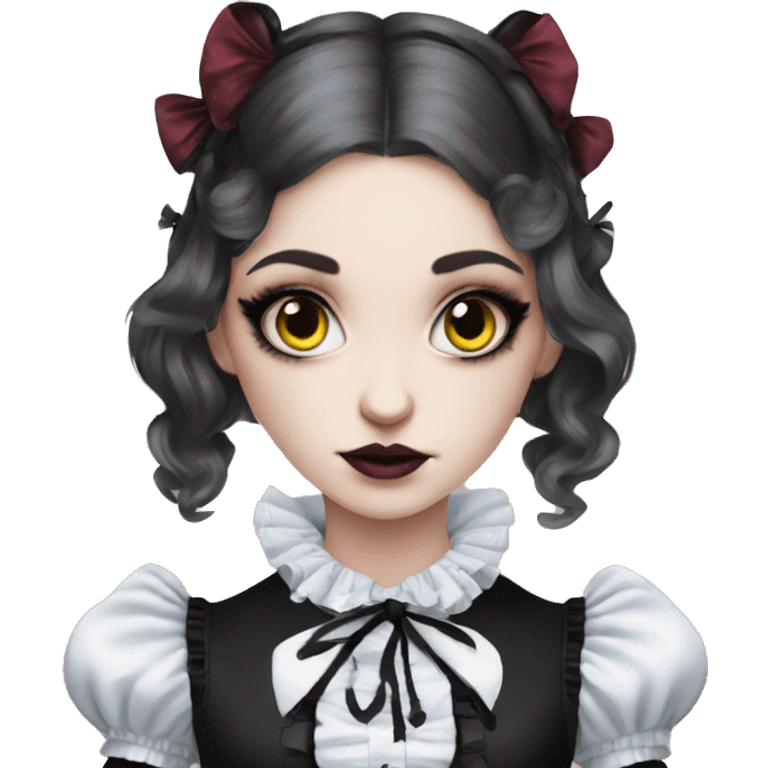 alice in wonderland gothic lolita look emoji