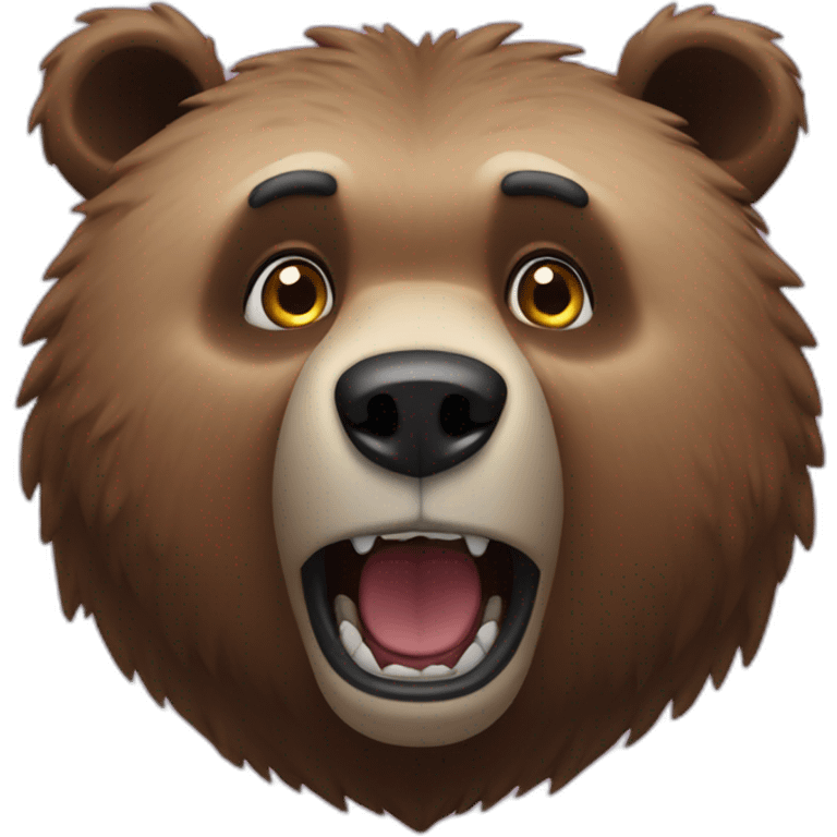 Grizzlybear shocked emoji