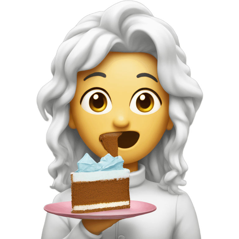 Ice spice eating cake emoji