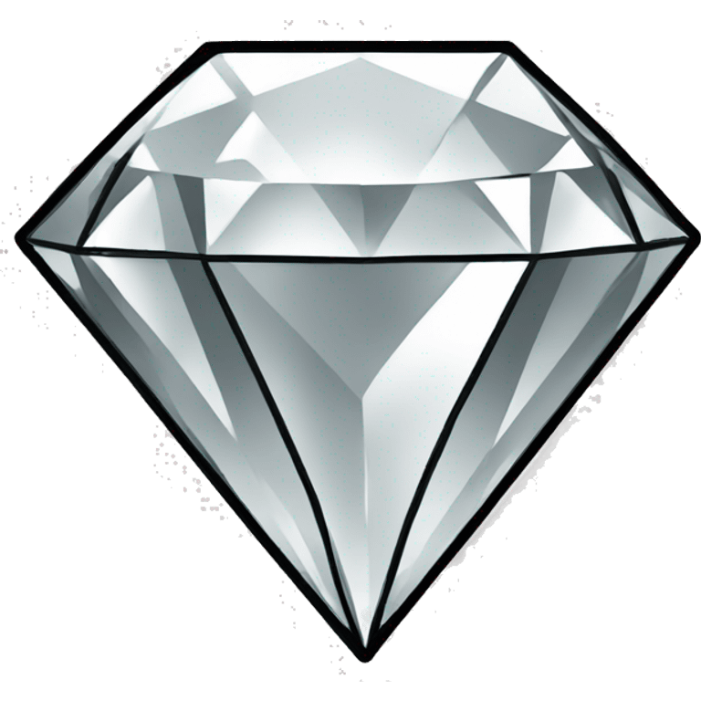 diamond, black outline, simple emoji