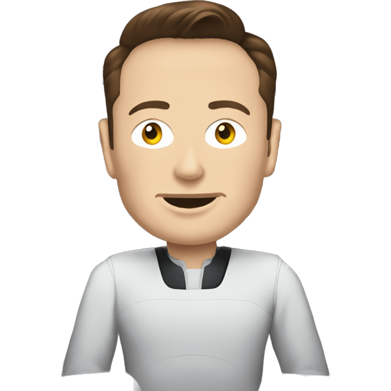 elon musk inside of a tesla emoji