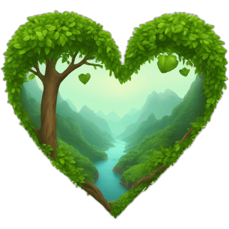 Nature heart emoji