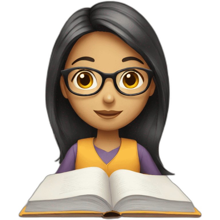 studying girl emoji