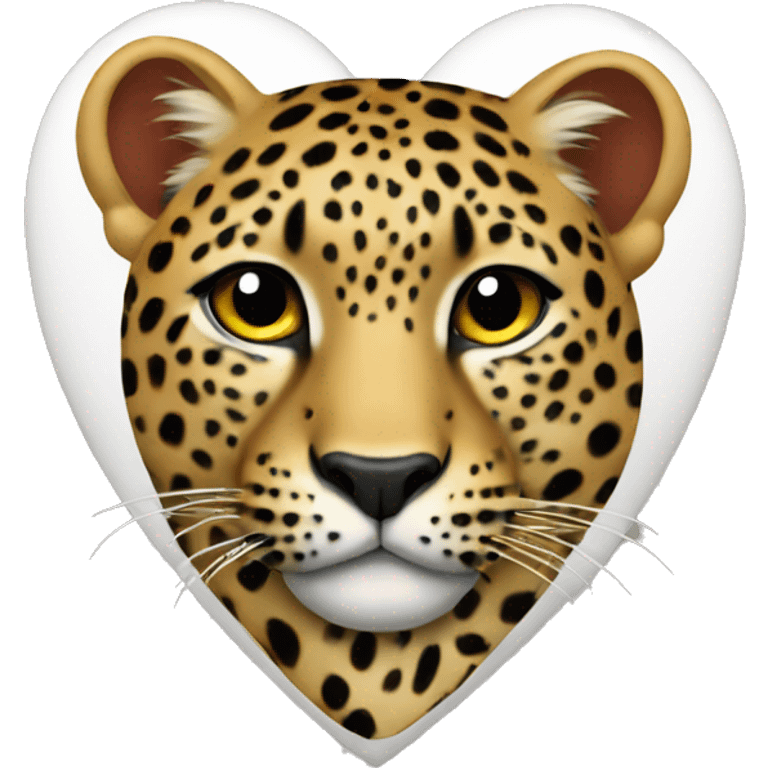 Leopard heart  emoji