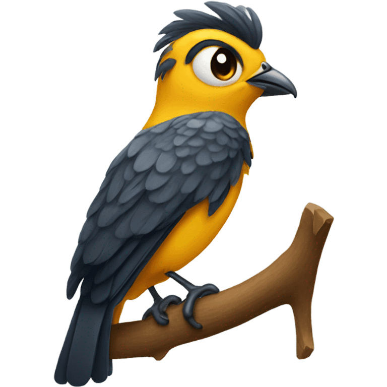 Student bird emoji