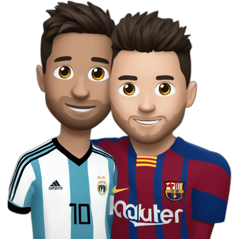 Messi + ronaldo emoji