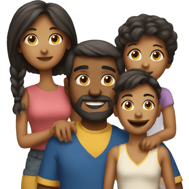 familia de 4 emoji