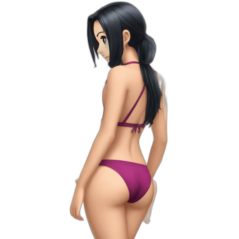 nico robin full body pawg bikini back focus emoji