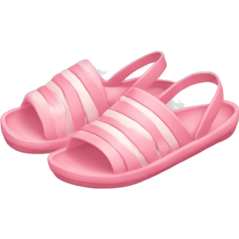 soft pink beach shoes emoji