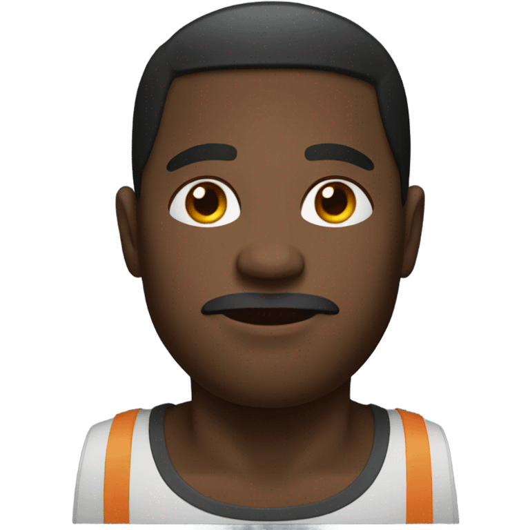 Fat black man emoji