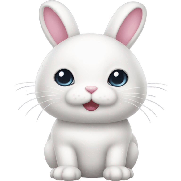 jelly cat white bunny emoji