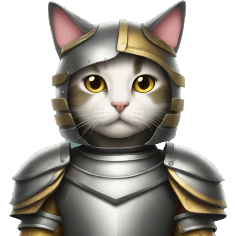 cat wear armor emoji