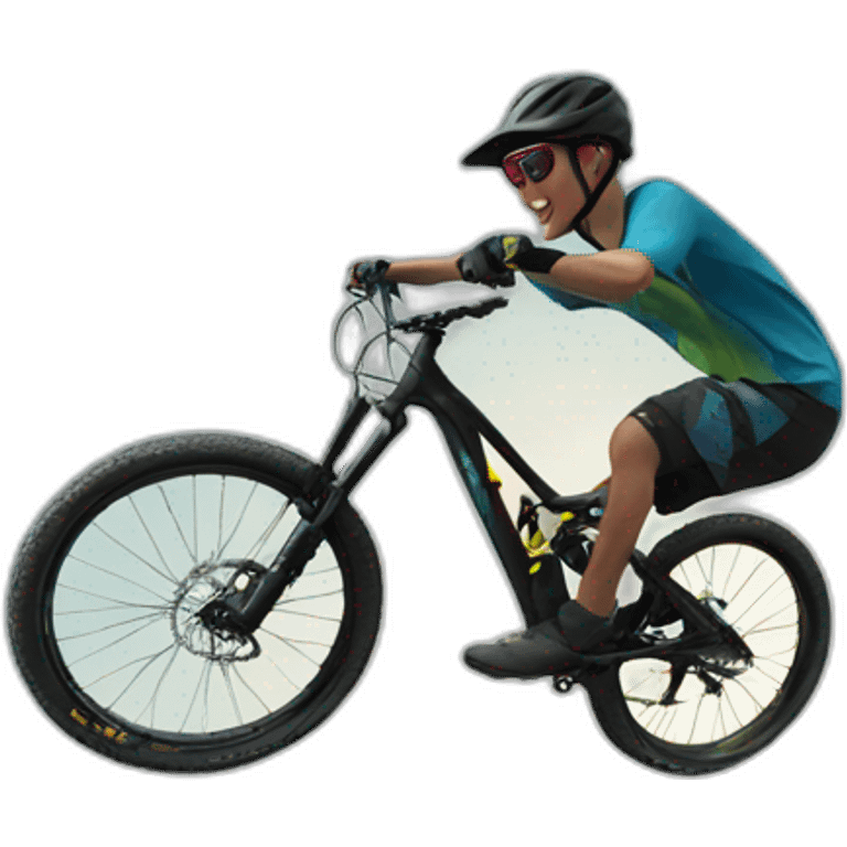 boy doing a gap jump on a trek marlin 7 mountain bike emoji