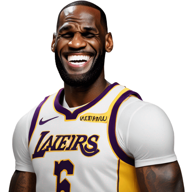 Lebron laughing emoji