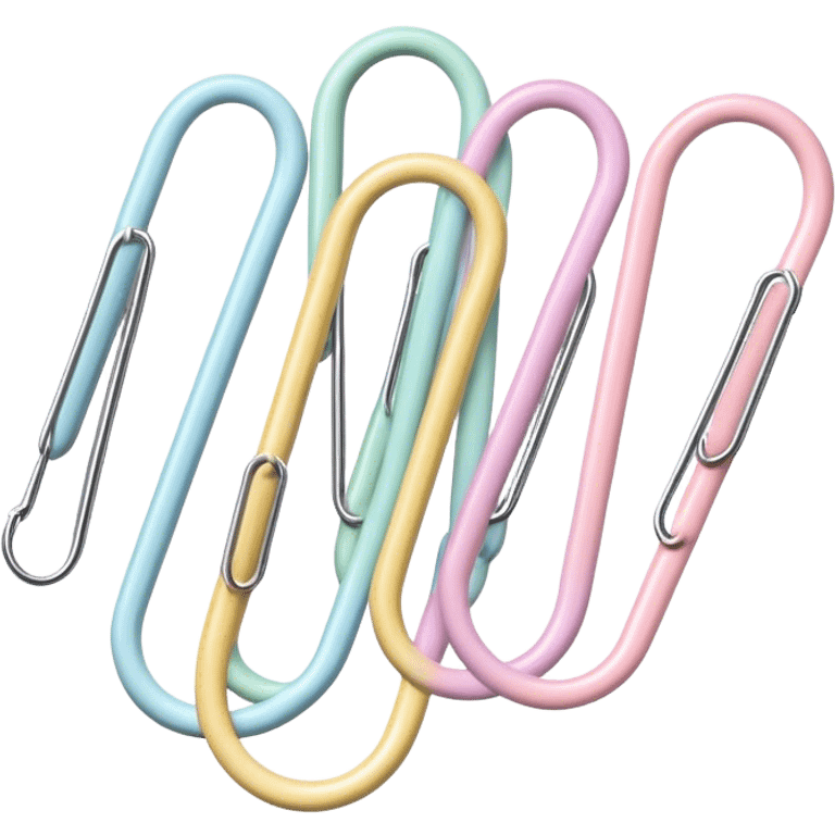 pastel paper clip emoji