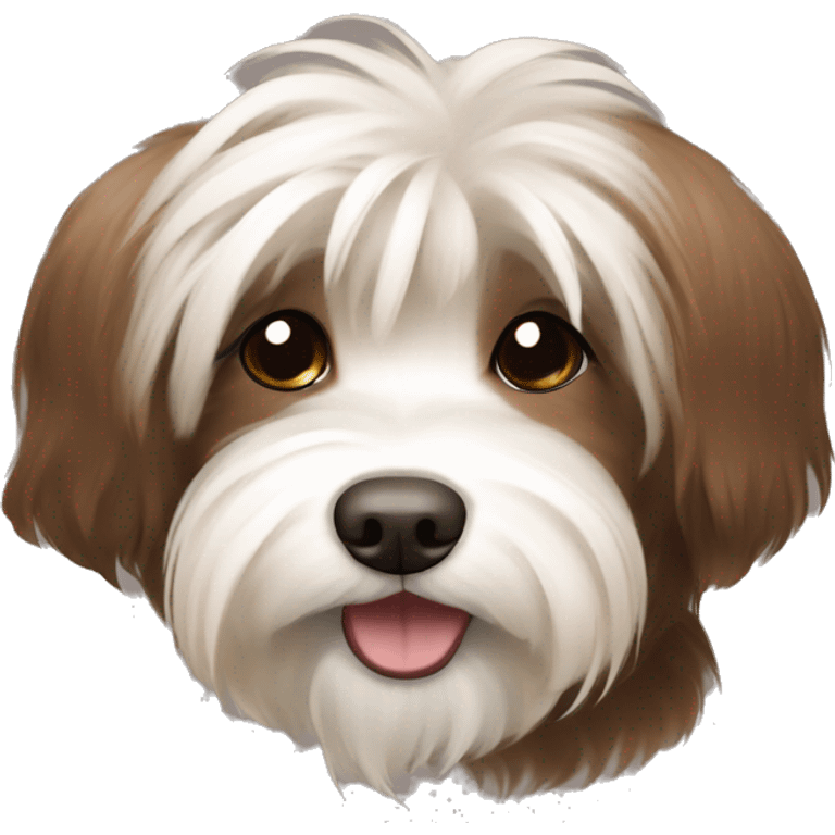 Dog havanese in Brown  emoji