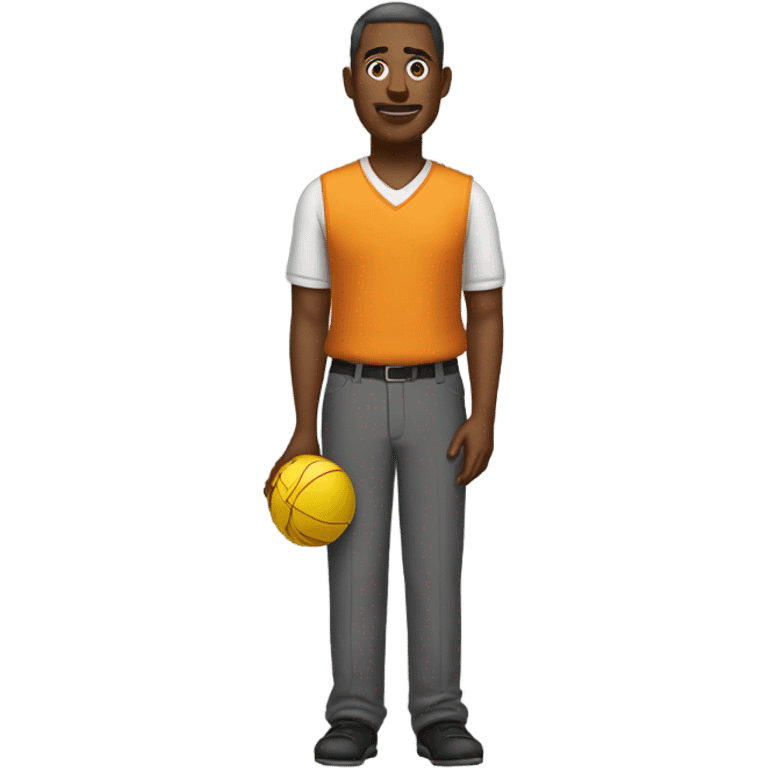 Man holding two balls  emoji