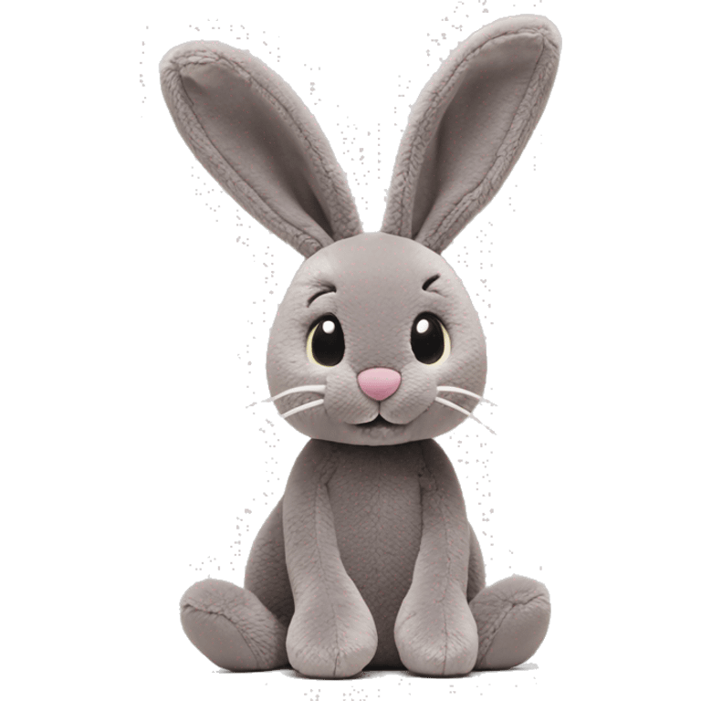 grey bunny jellycat emoji