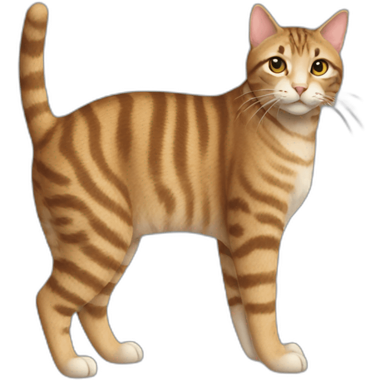 Tabby Cat Full Body emoji