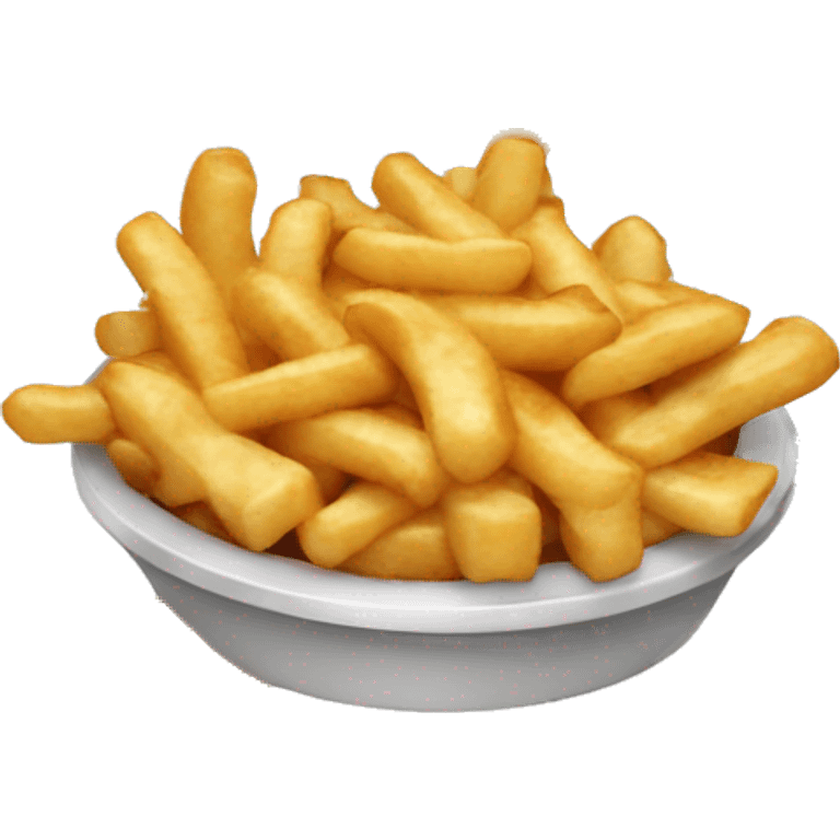 Poutine qui mange une poitine emoji