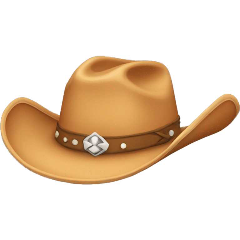 Cowgirl hat emoji