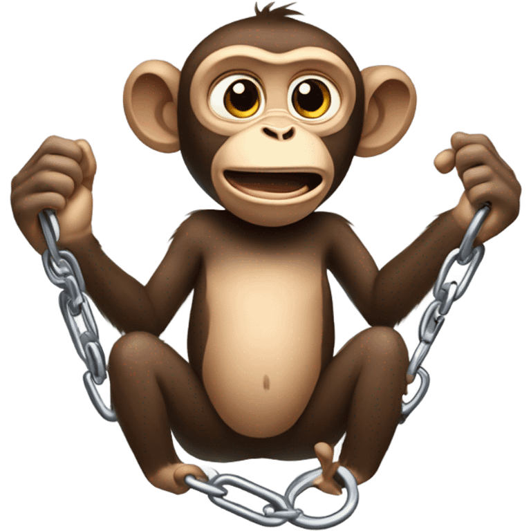 Monkey in handcuffs  emoji