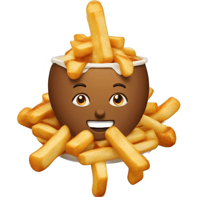 Poutine qui mange du Poutine  emoji