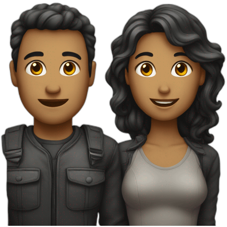 10 homme et une femme emoji