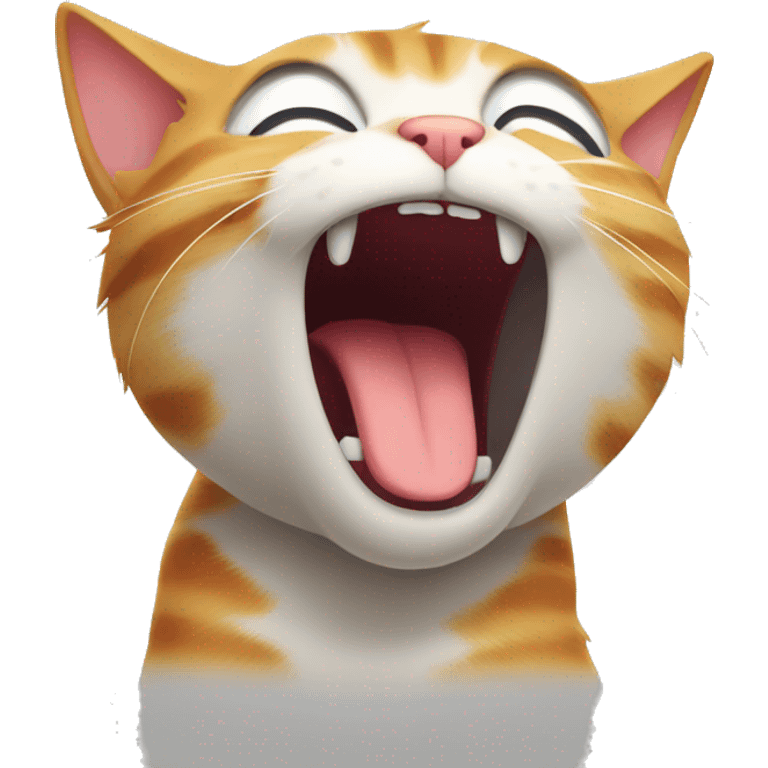 cat yawn emoji