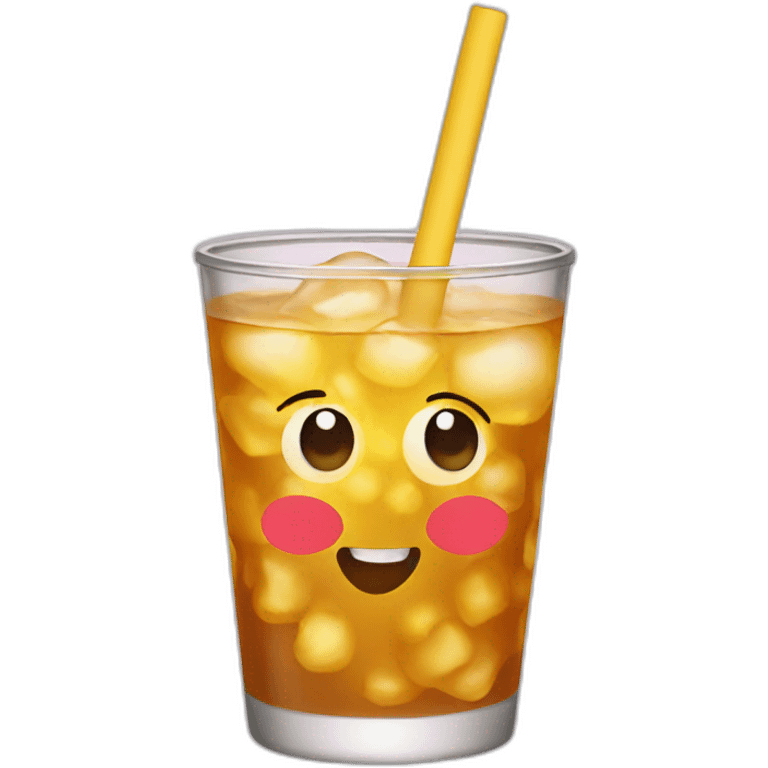 Drink with a straw emoji