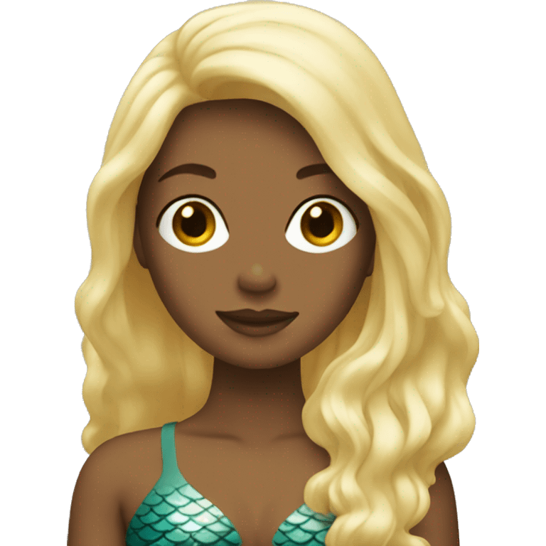 Mermaid with blonde hair  emoji