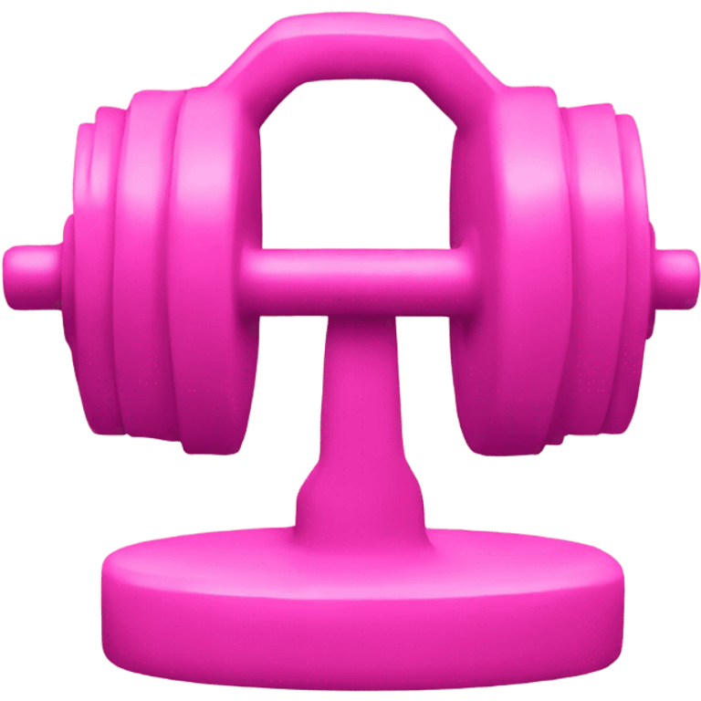 pink weights emoji